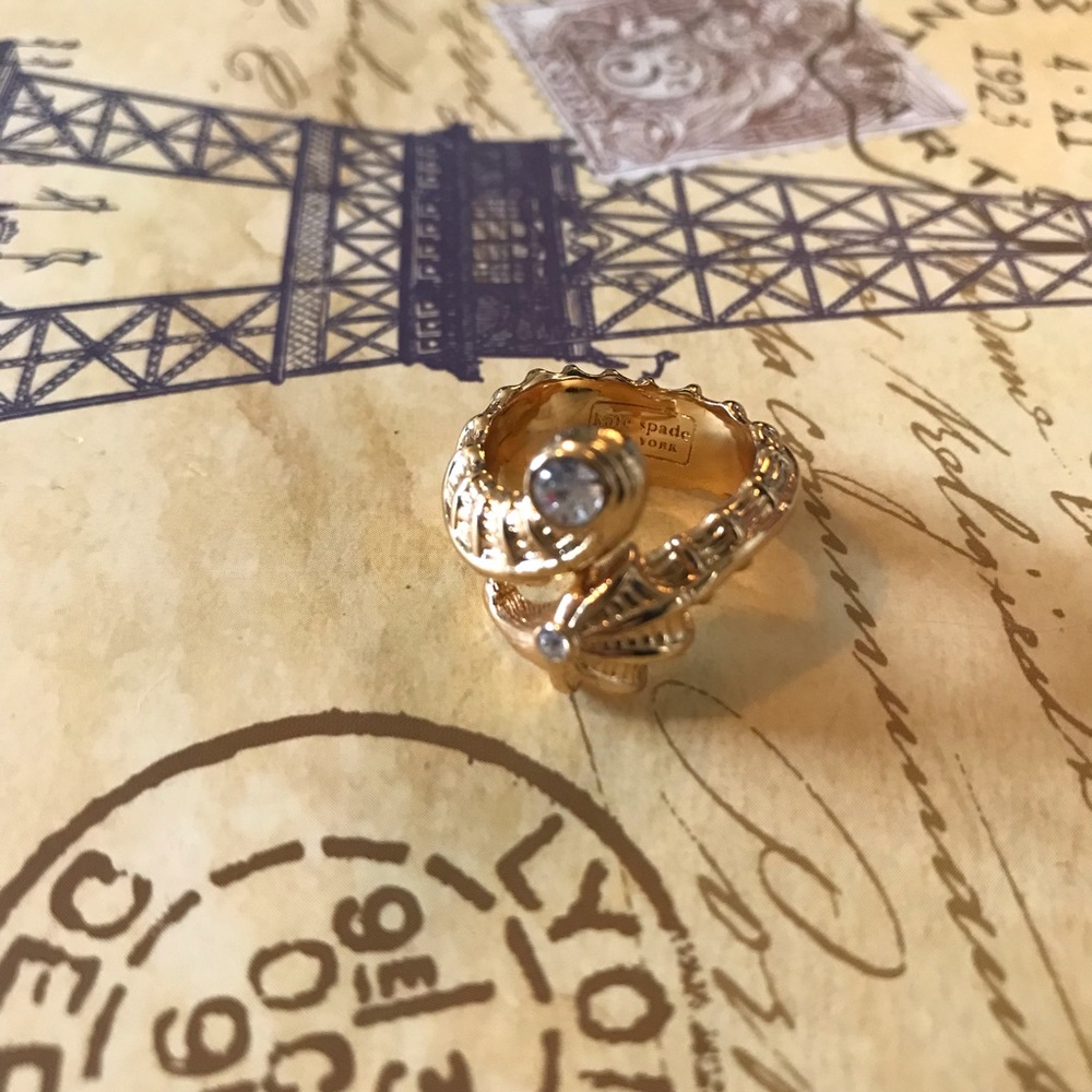 Kate Spade - Monterey Bay Seahorse ring - Size 6